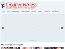 Tablet Screenshot of creativefitnesspgh.com